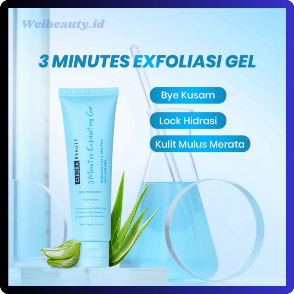 CLEORA Beauty 3 Minutes Exfoliating Gel 50ml Skincare Exfoliasi Wajah XX315