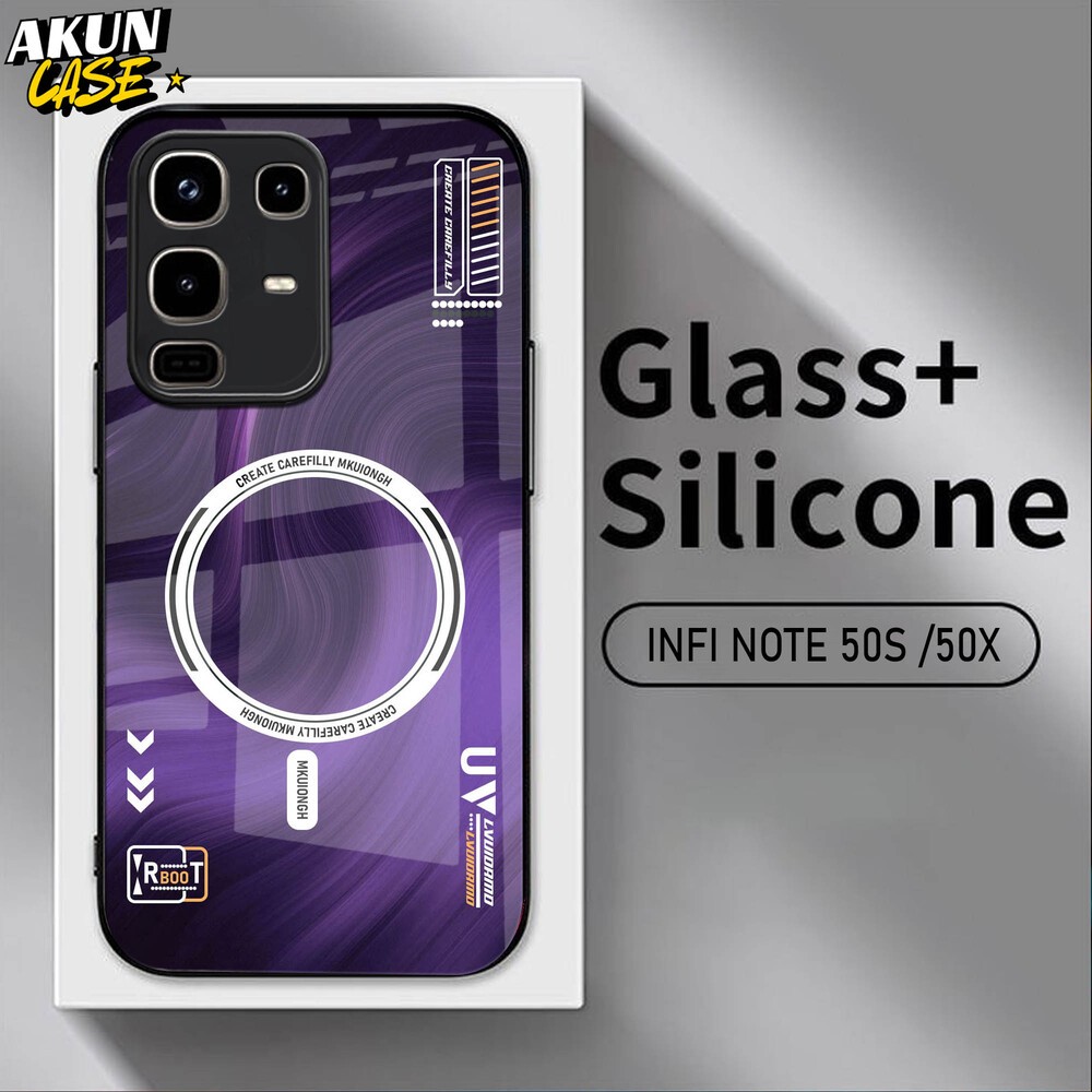 (B14) Softcase Kaca Acrilik For IINFINIX NOTE 50 50S 50X 50 PRO  - AkunCase