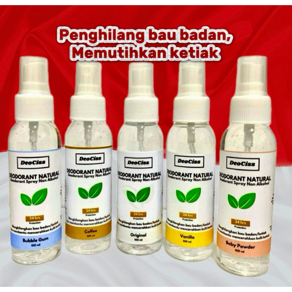 Deodorant tawas 100ml / deodorant ketiak / penghilang bau badan memutihkan ketiak