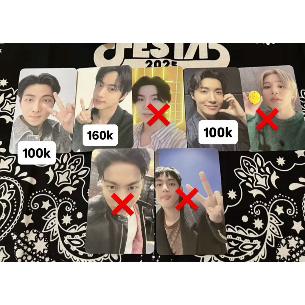 WTS PHOTOCARD BTS Festa 2025 Armyzone jin namjoon
