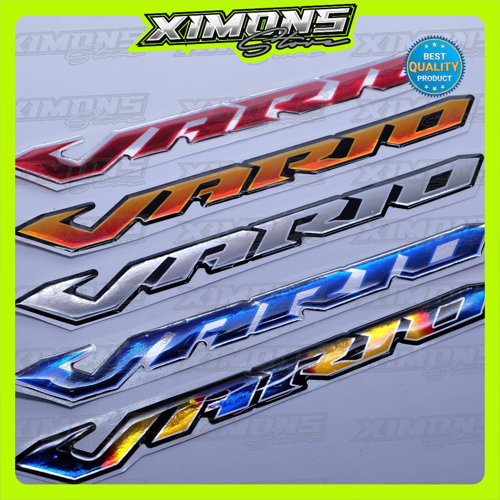 Emblem honda vario / emblem timbul honda new vario / emblem titanium honda vario / emblem honda vari