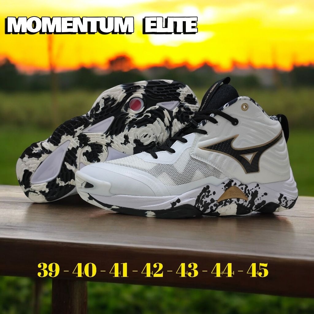 Sepatu Olahraga Voli Mizuno Momentum Elite Mid / Mizuno Momentum 3 Grade Ori