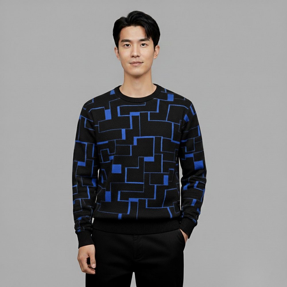 Sweater Pria Virenza Sweater Kaos Pria Lengan Panjang Sweater Pria FullPrint LSL Shop