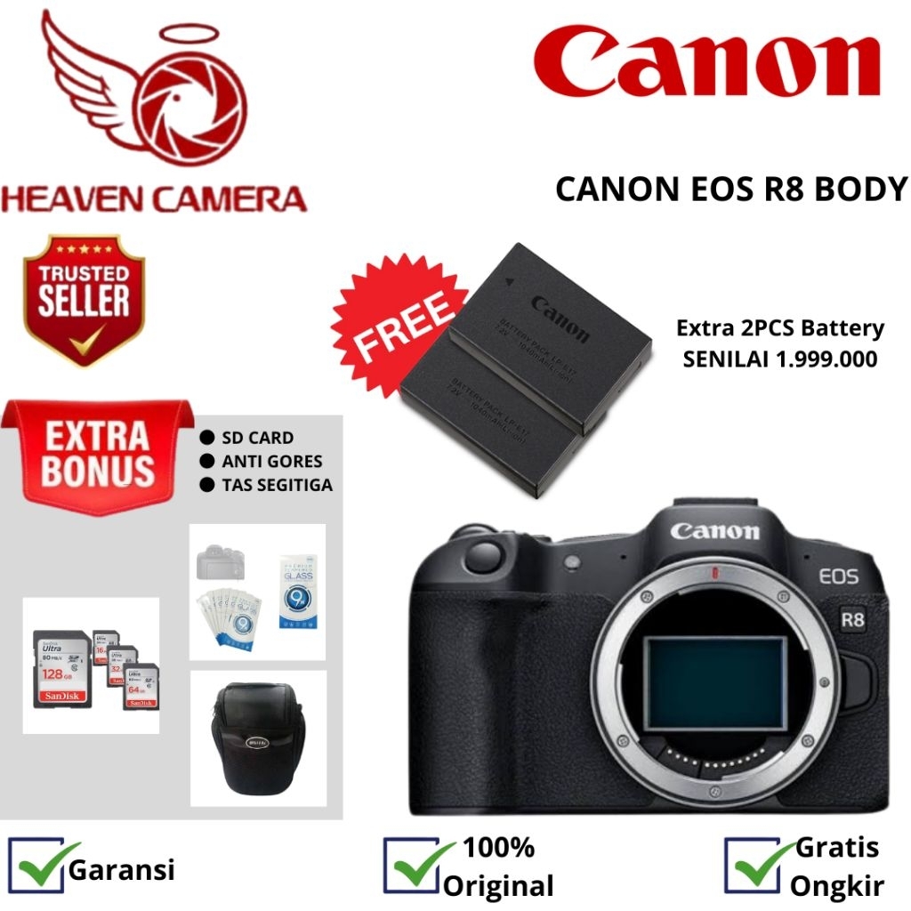 CANON EOS R8 BODY ONLY / CANON EOS R8 / CANON EOS R8 BODY ONLY MIRRORLESS