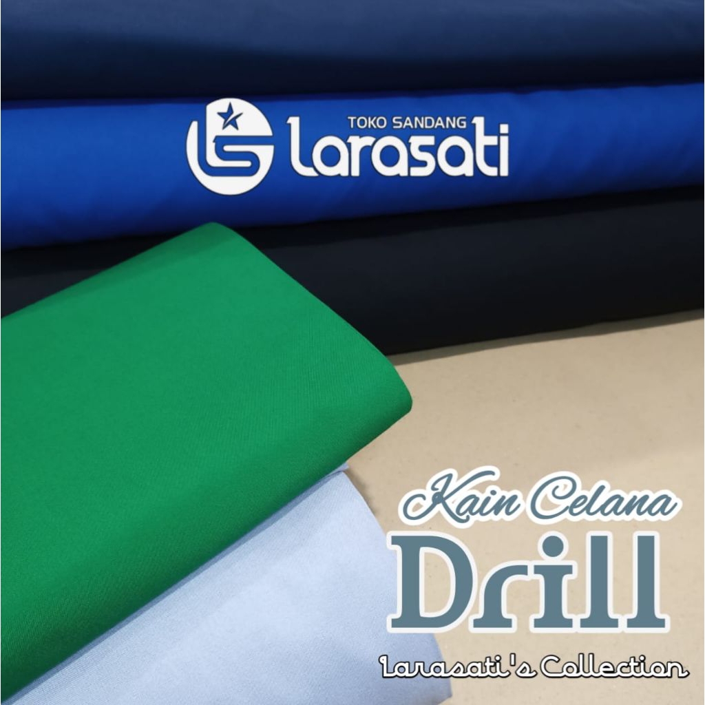 kain celana Drill merek TEXMODA. Harga tertera untuk 0.50 meter