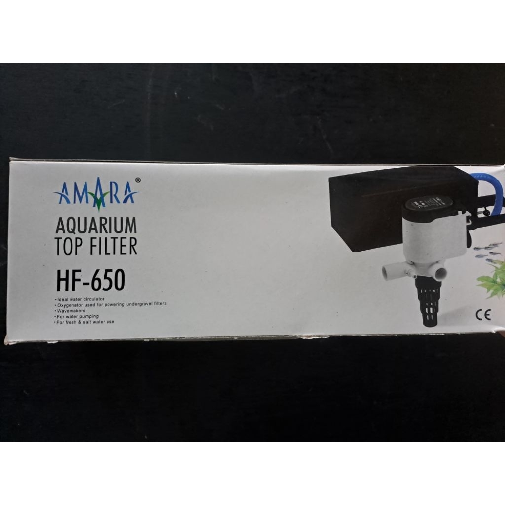 Top Filter Amara HF-650 / Top Filter Amara / Pompa Saringan Akuarium / Saringan Air Akuarium