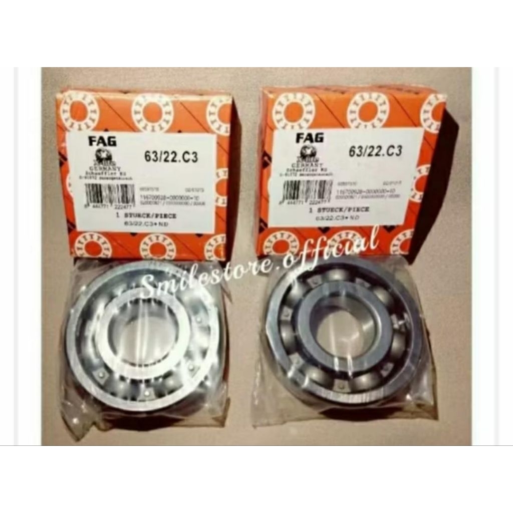 Ball bearing 63/22 C3 FAG kruk as Karisma Revo absolute Supra x 125 Ninja R RR Mio sporty smile Nouv