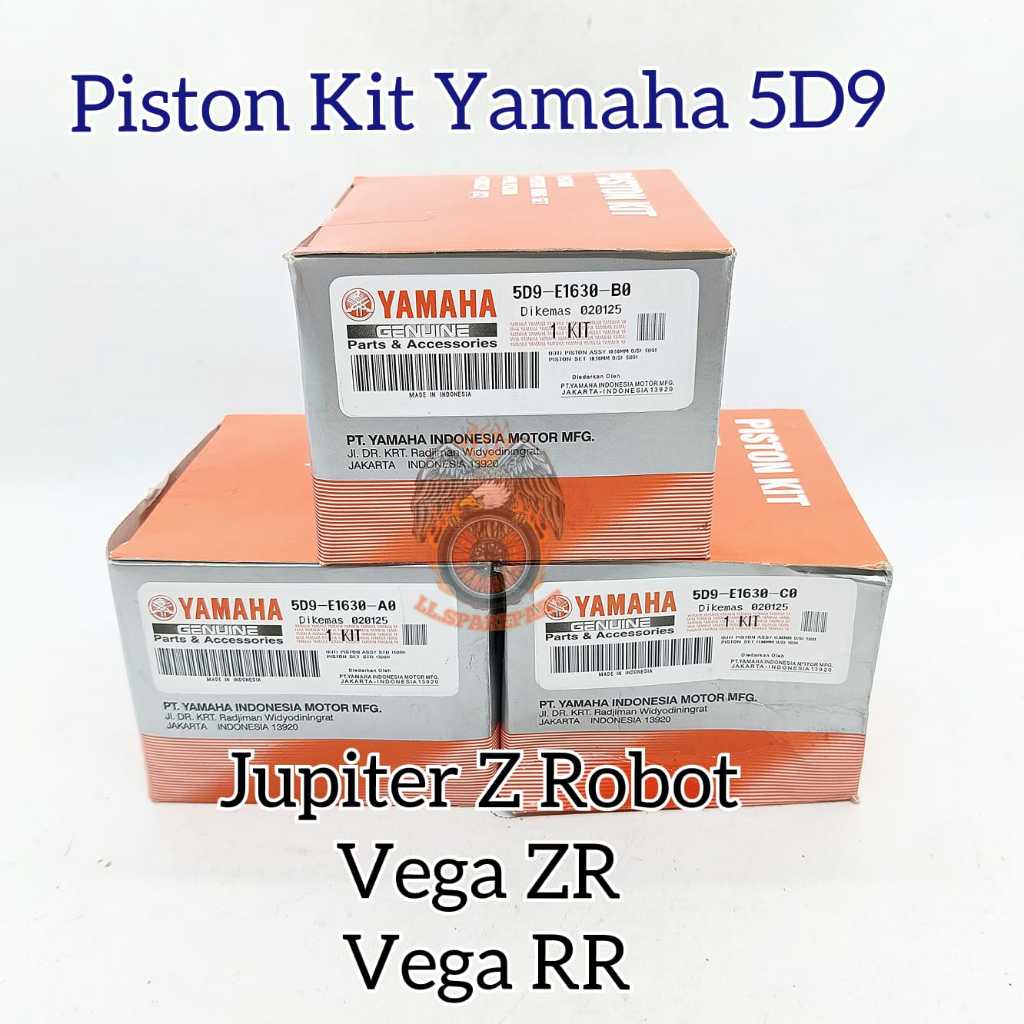 Piston Kit ORI Yamaha 5D9 Jupiter Z New Robot Vega RR Vega ZR Seher Ring Asli Original YGP