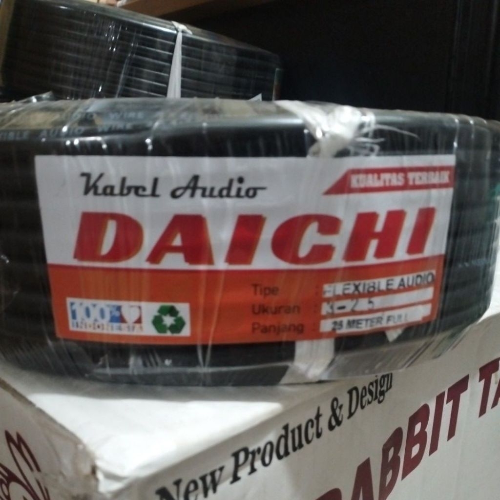kabel listrik dan audio daichi 3x2.5 panjang 25m isi 3 serabut