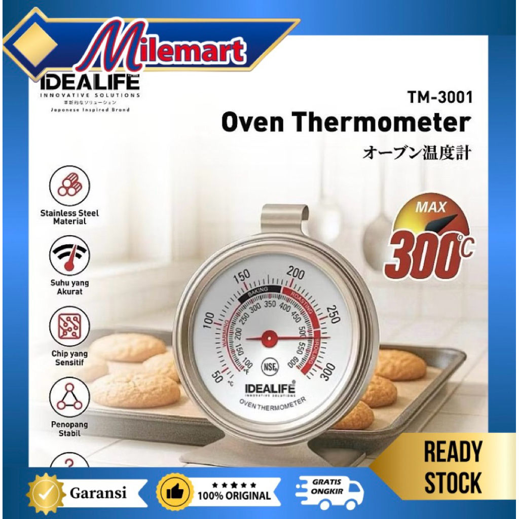 IDEALIFE  Thermometer Oven TM3001 / Termometer Oven