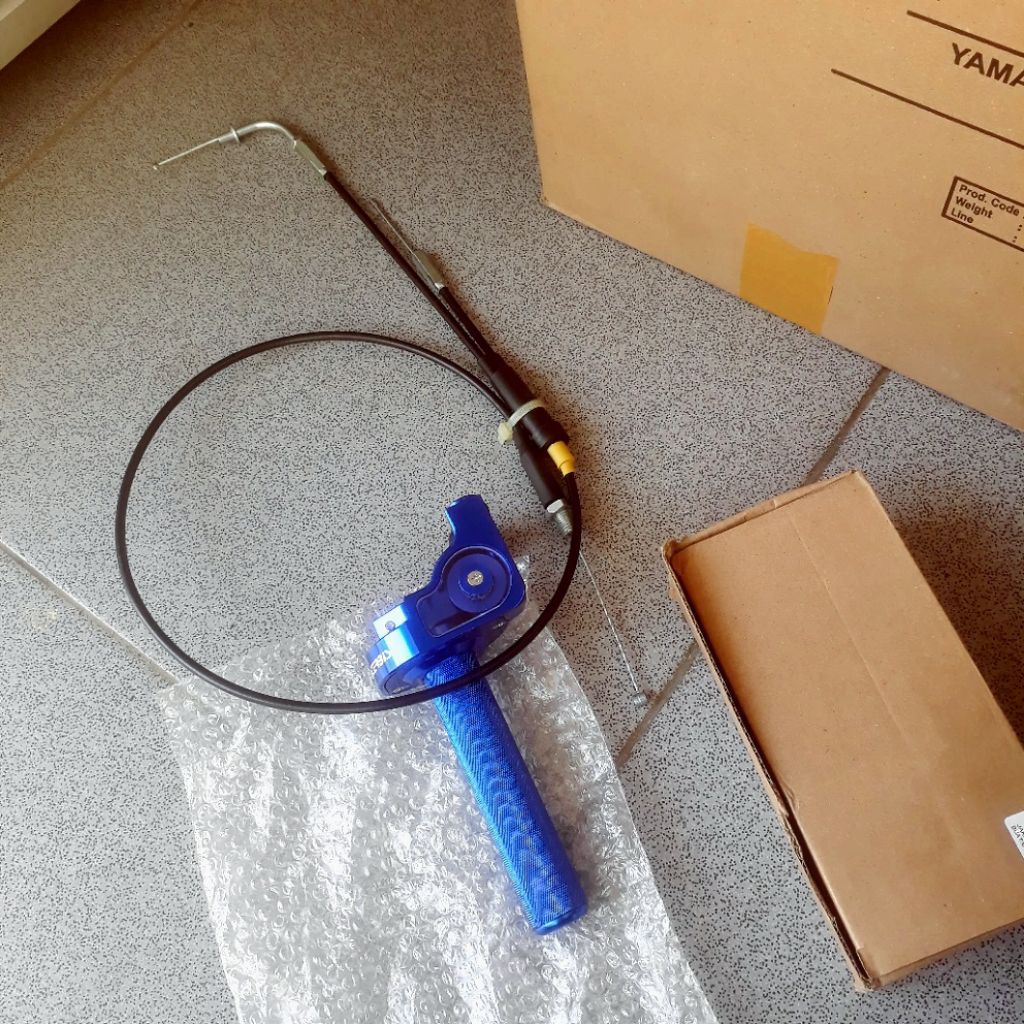 Gas spontan acerbis pnp fizr kabel hitam 2 cabang/gas spontan fizr acerbis kabel hitam 2cabang