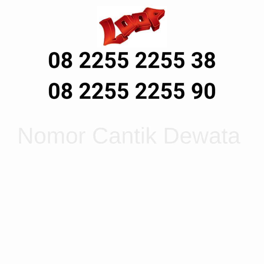 Nomor Cantik Loop Kartu Perdana Telkomsel Nomer Cantik Seri Triple 222