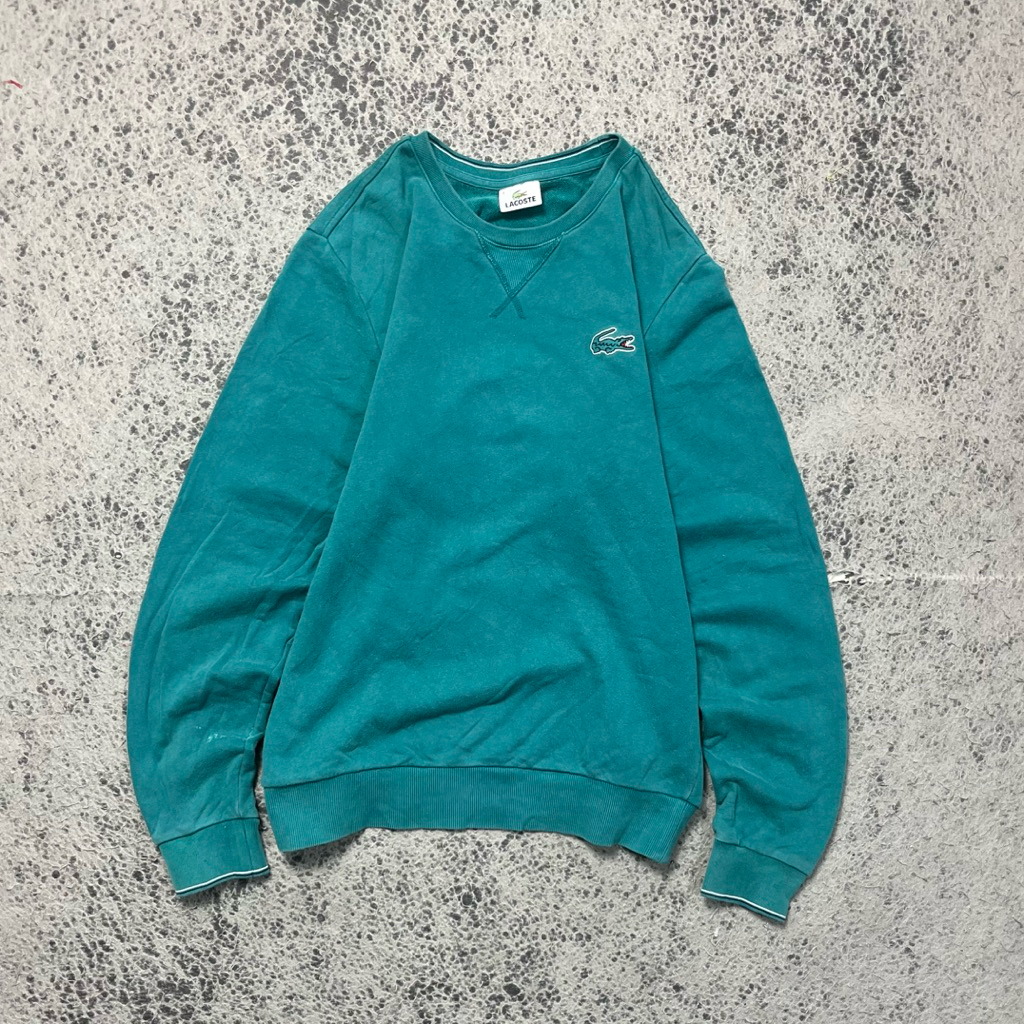 Lacoste Embroidery Small Logo Crewneck Second 100% Original Size L