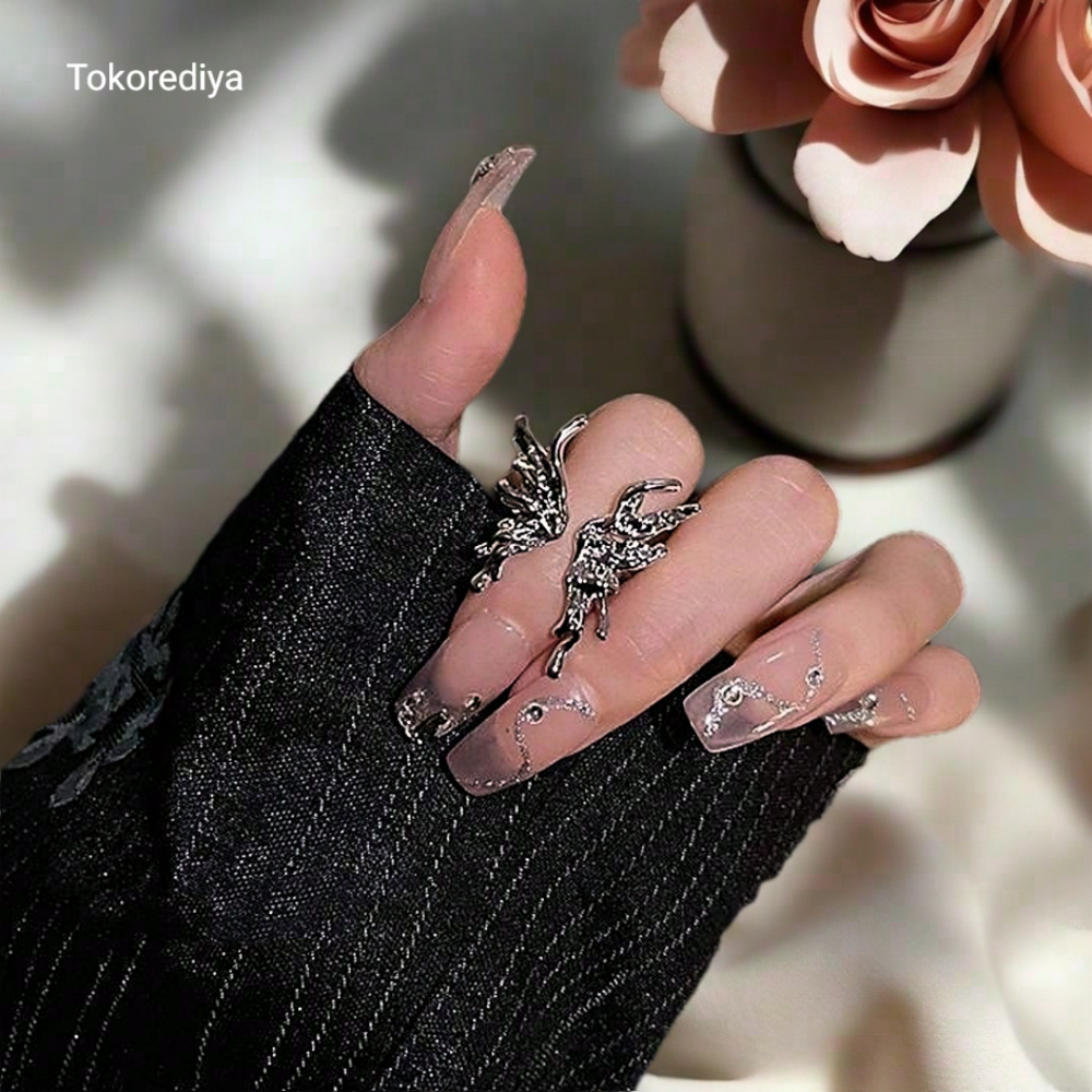 Cincin Wanita Elegan Model Kupu-Kupu Besar Mewah Korean Style Kekinian CN-A066