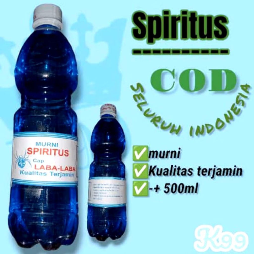 pertus biru murni / spiritus 500ml / spirtus
