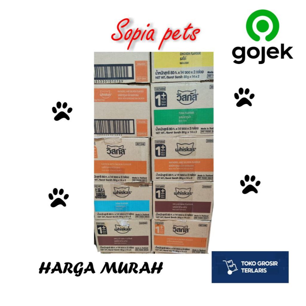 WHISKAS DUS WHISKAS BOX ISI 28 PCS