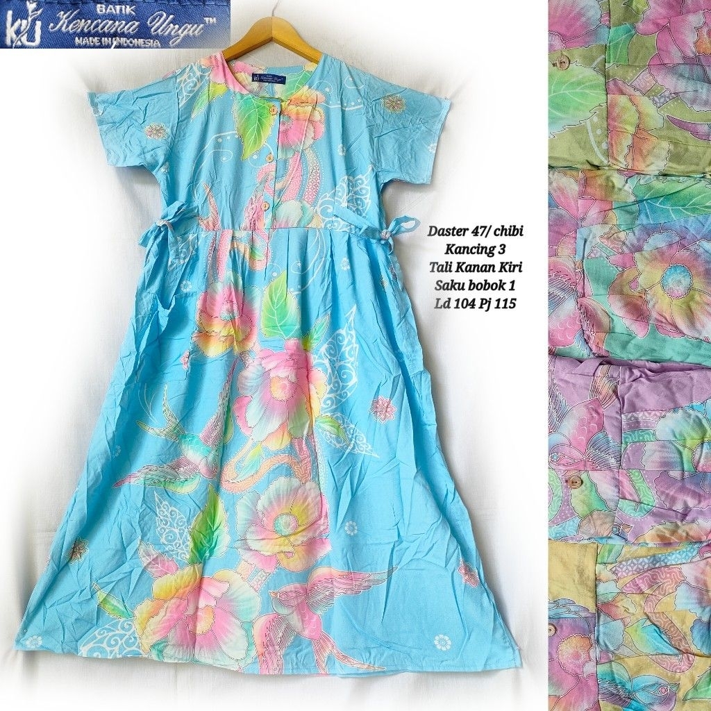 Daster Chibi/47 Kencana Ungu Label Biru