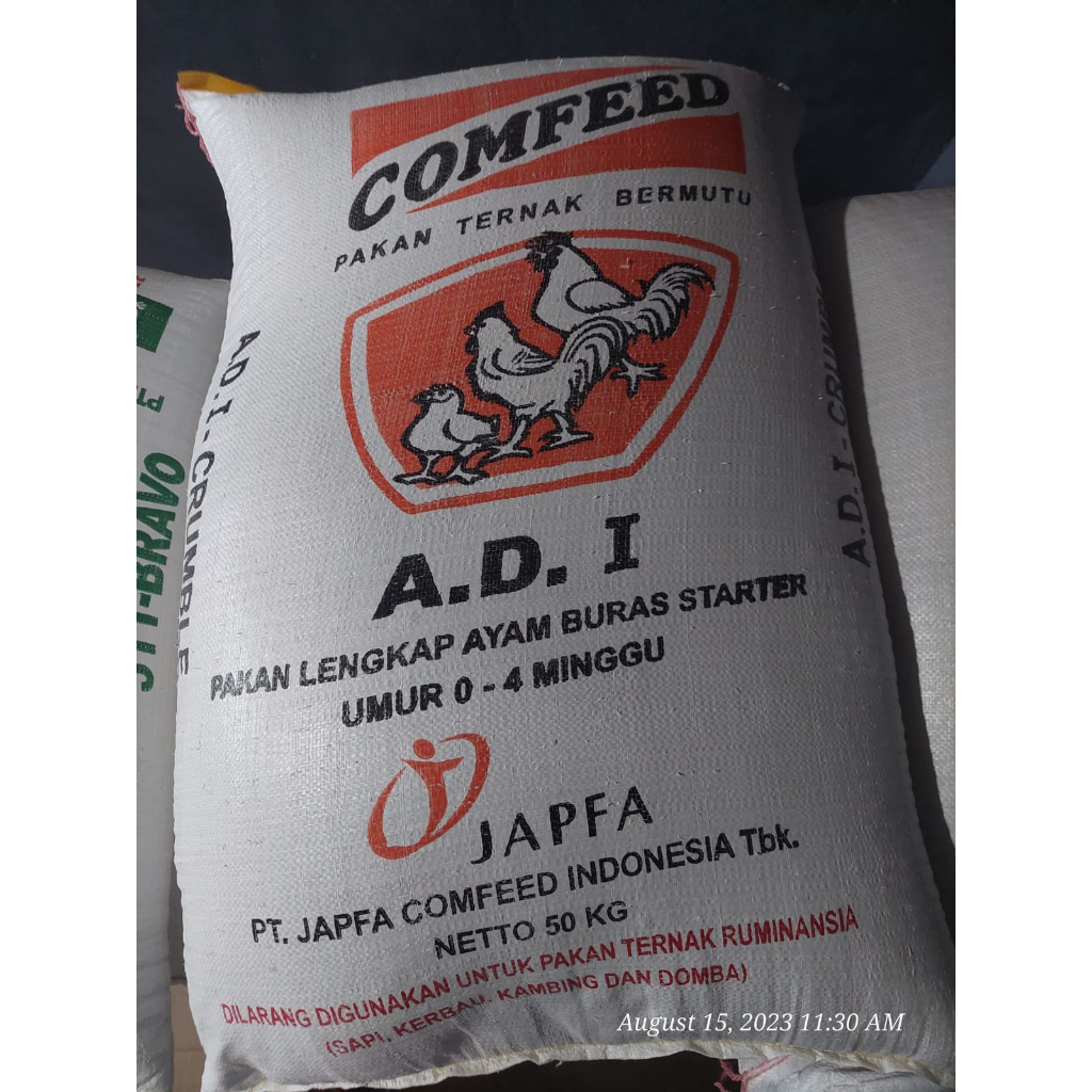 PAKAN AYAM BERKUALITAS/VOER AYAM COMFEED AD-I DAN AD-II KARUNGAN 50KG