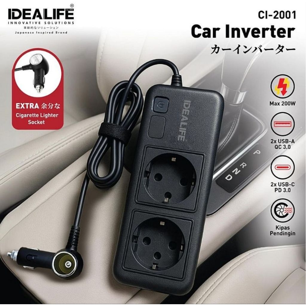 IDEALIFE  Car Inverter  Inverter Mobil  CI-2001