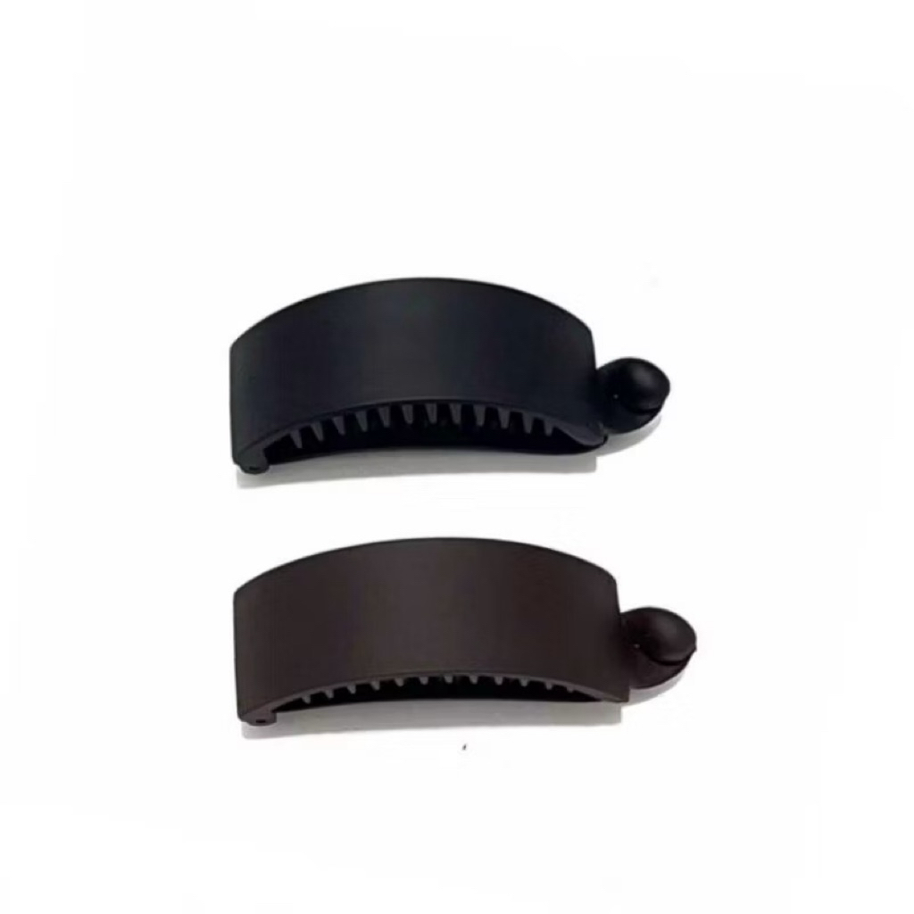 Jepit Rambut Ikan Pisang Matte Black Made in Korea Import Hair Clip Accessories