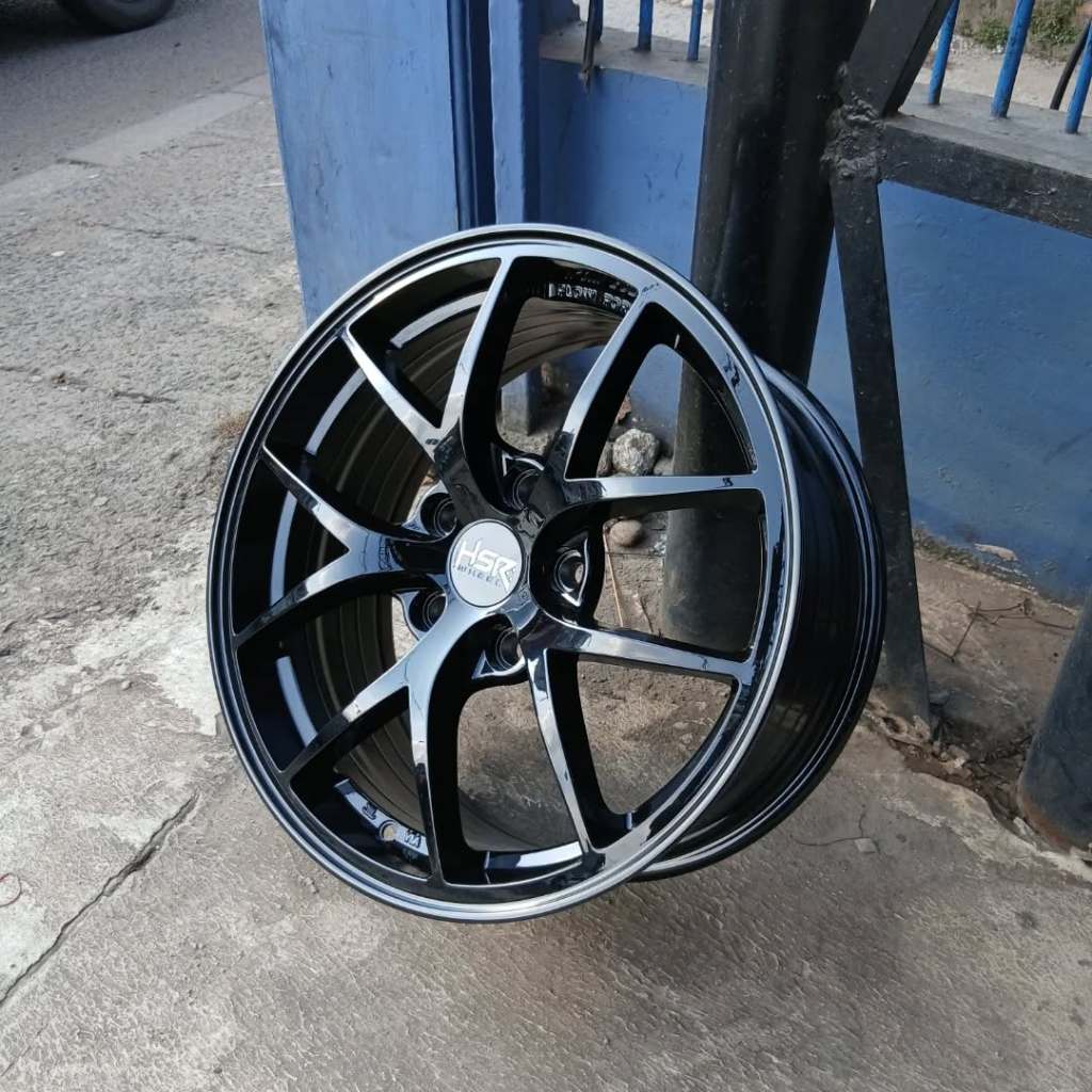 VELG MOBIL TERBARU HSR WUZBURG BBS RING 17 H5X120 R17 BLACK UNTUK BMW, CHEVROLET, CADILAC, TESLA DLL