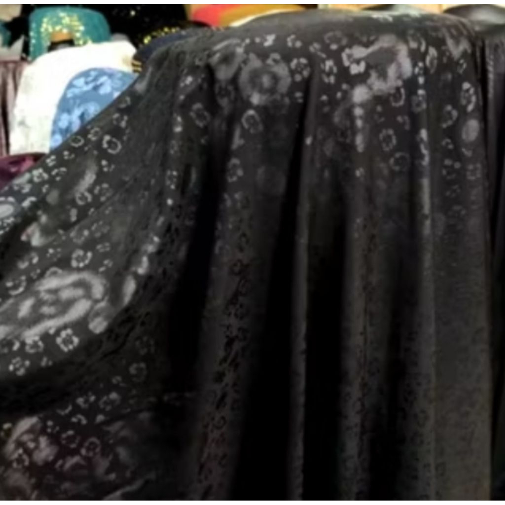 KAIN SEQUIN SPANDEX ABSTRAK khusus hitam ( TERBARU )