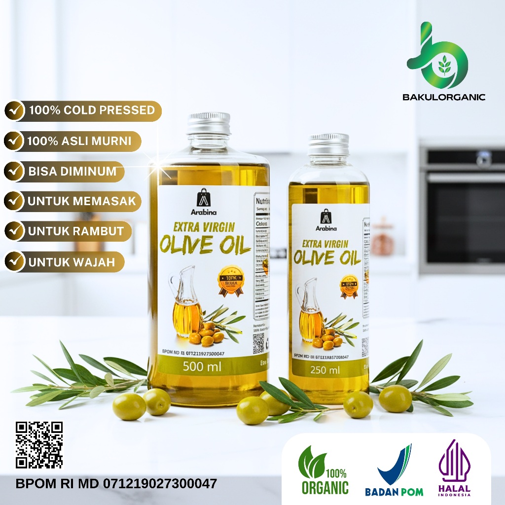 Minyak Zaitun 100% Extra Virgin Olive Oil Untuk Diminum Masak Rambut