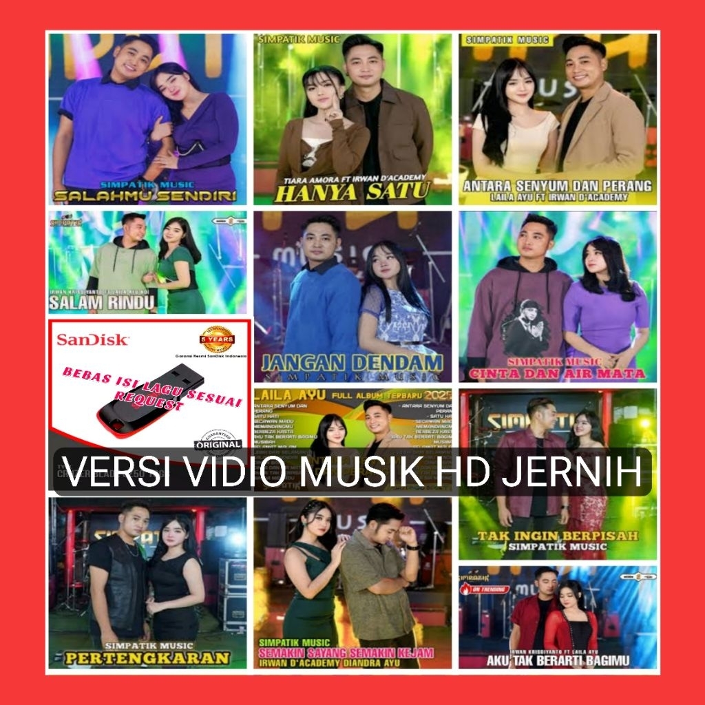 USB MOBIL VIDIO MUSIK LAGU DANGDUT KOPLO SIMPATIK MUSIK TERBARU - USB MP4 VIDIO MUSIK LAGU DANGDUT -