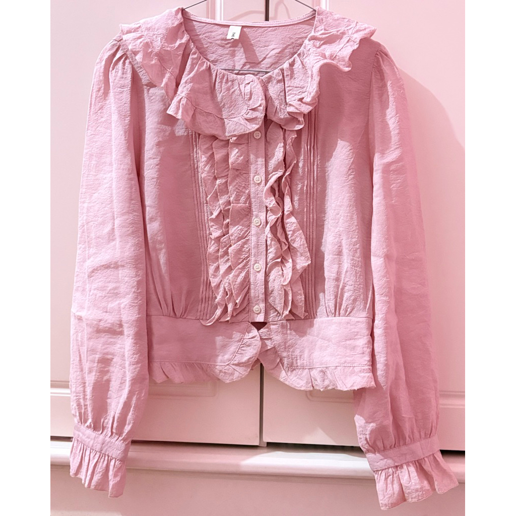 [Preloved] Crop Ruffle