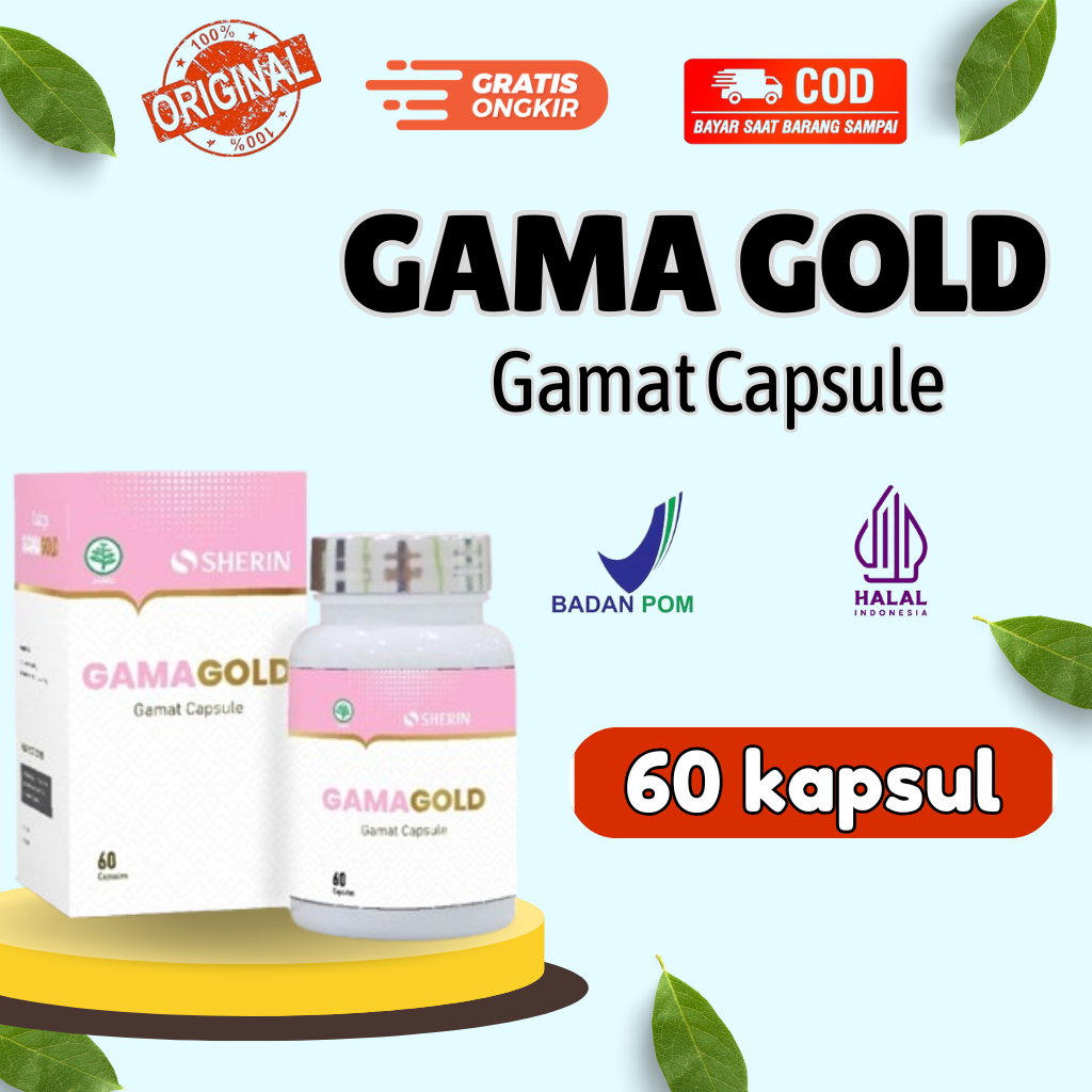 Gamagold Gamat Emas Kapsul Original 60 Kapsul
