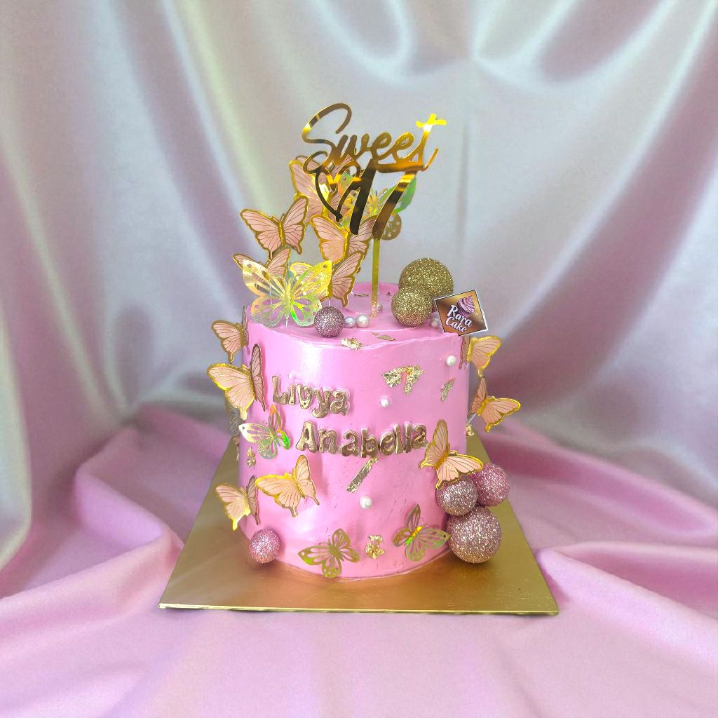 butterfly cake birthday sweet seventeen