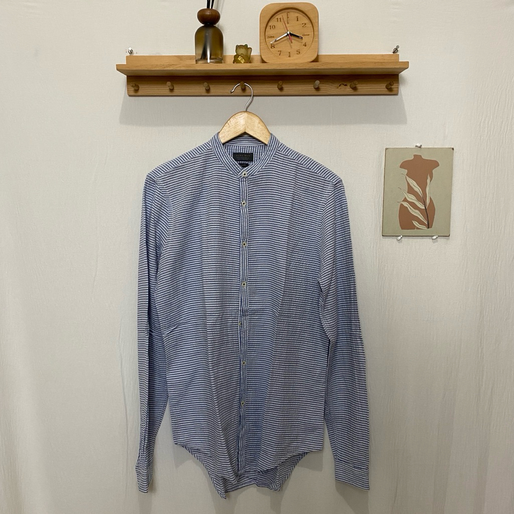 kemeja panjang pria ZARA MAN original size M kondisi bagus