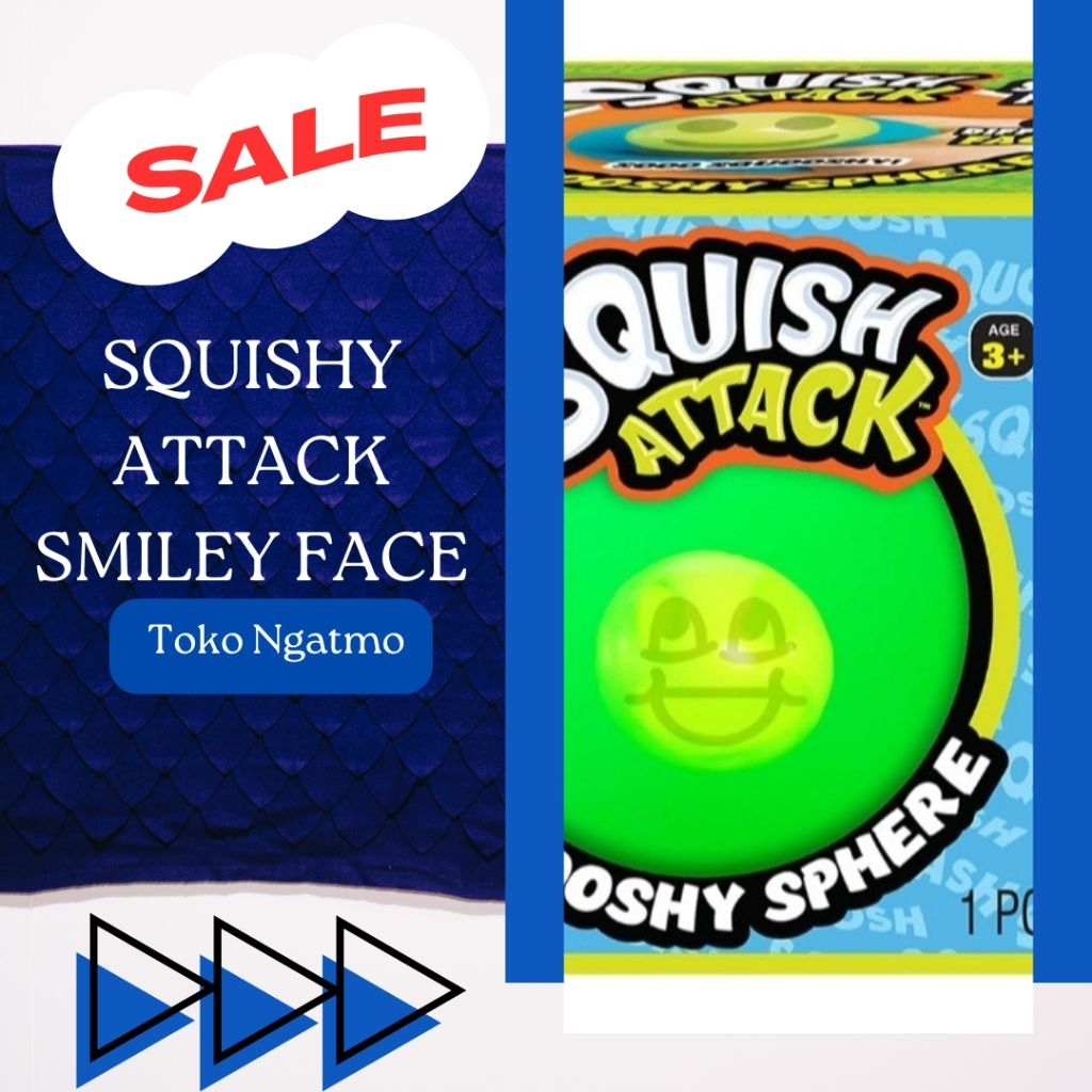 Mainan Anak Squishy Attack Smiley Face