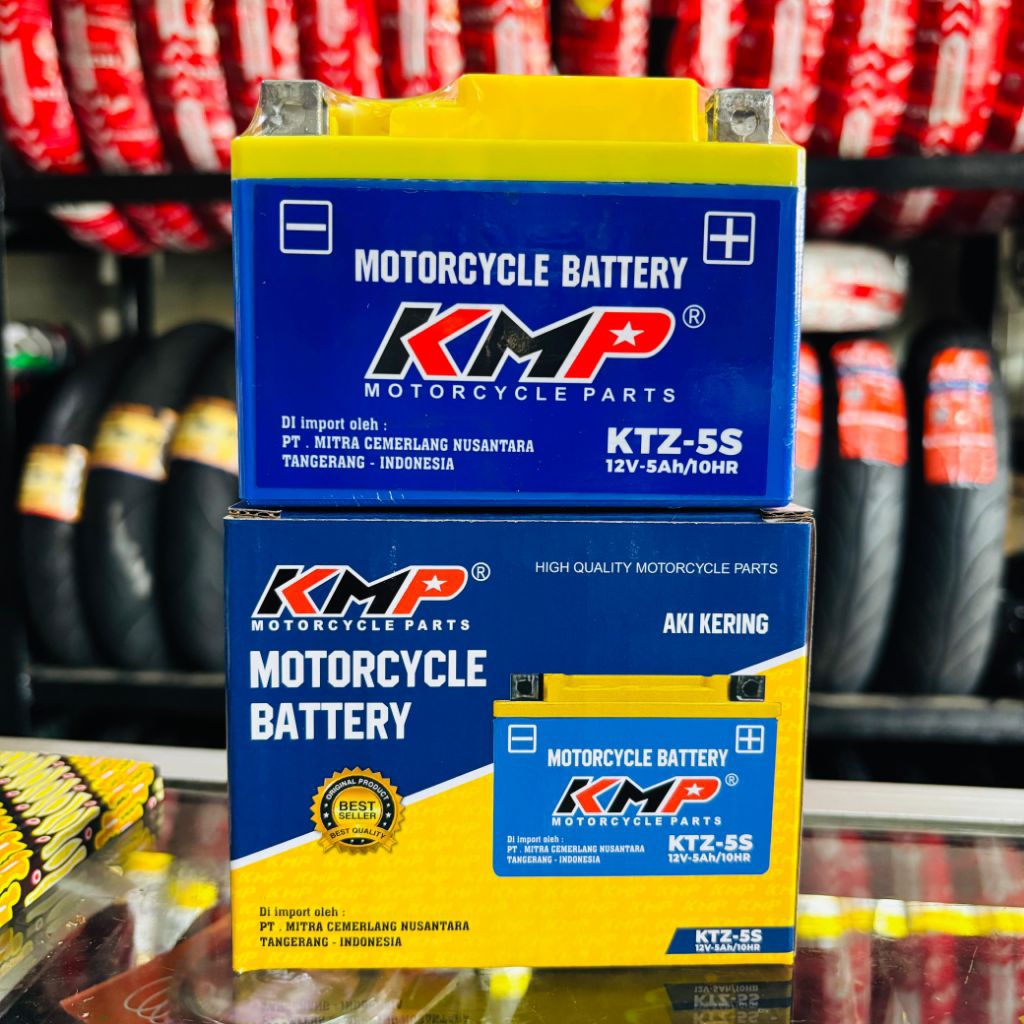 AKI MOTOR KMP KTZ-5S 12V-5Ah/10HR BEAT/ VARIO/SCOOPY/KARISMA, REVO