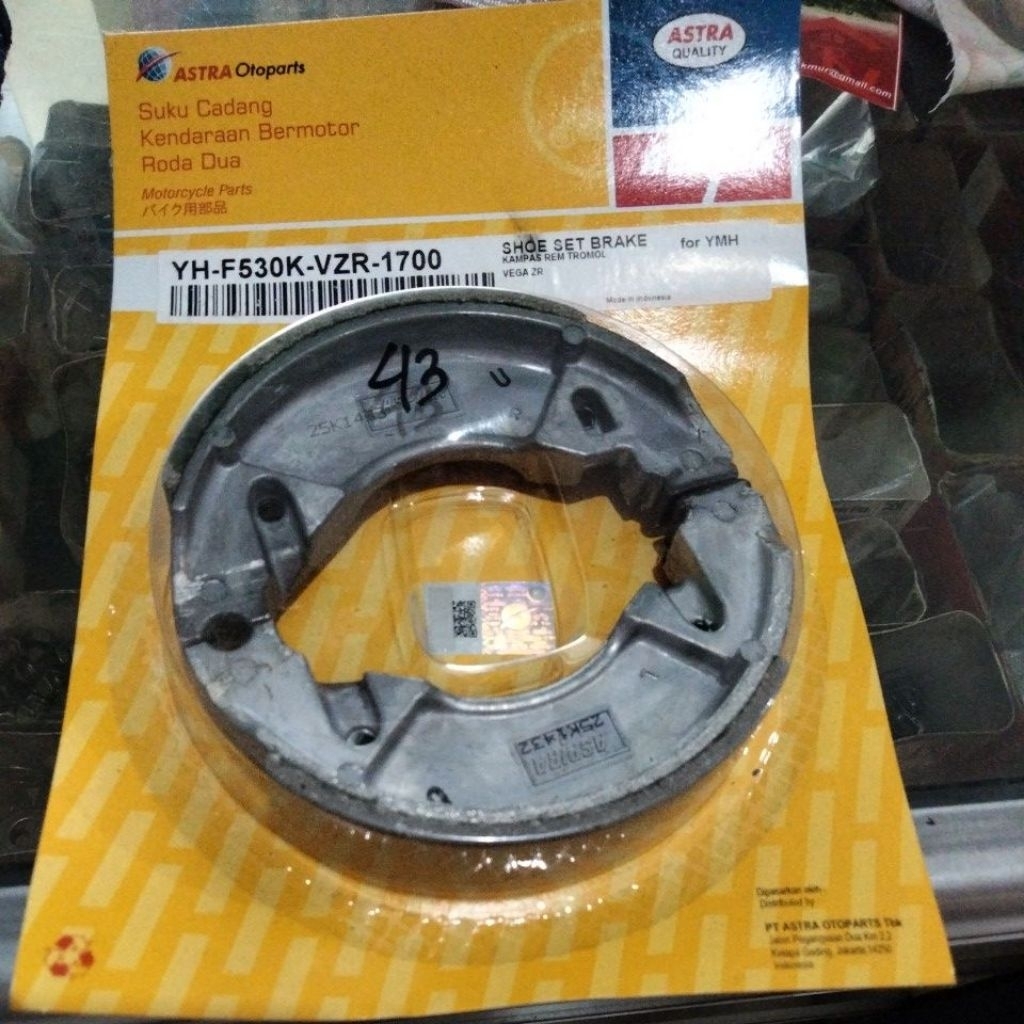 kampas rem belakang aspira jupz/vega ZR
