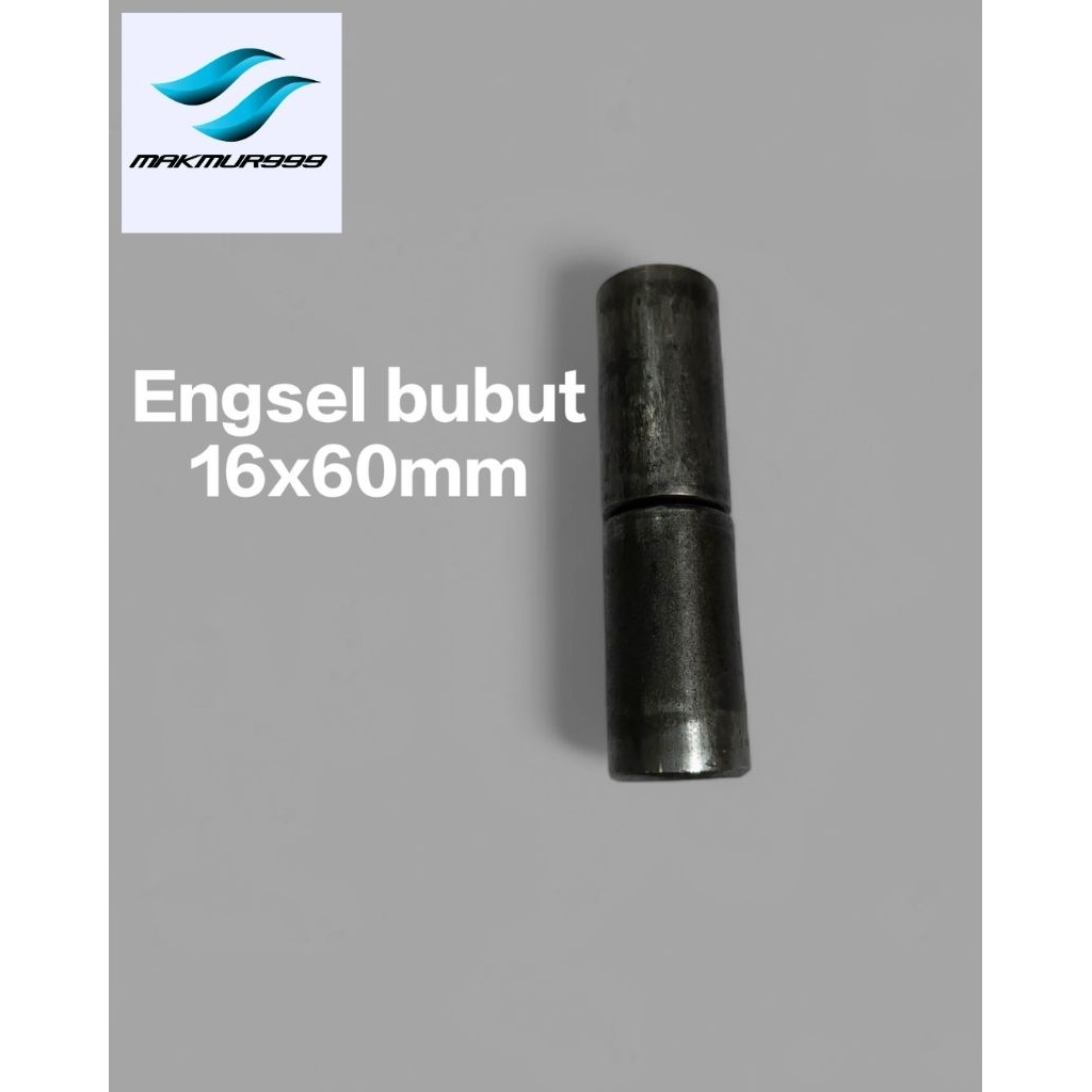 engsel bubut engsel pagar / pintu besi ukuran16x60mm per 1 pcs