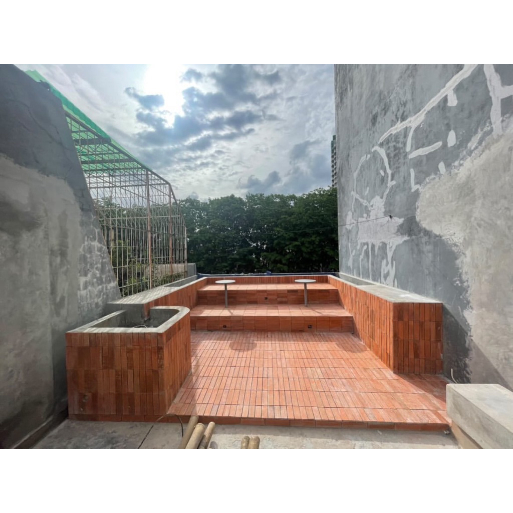 Ubin tanah liat, lantai terakota, lantai bata tempel, keramik bata