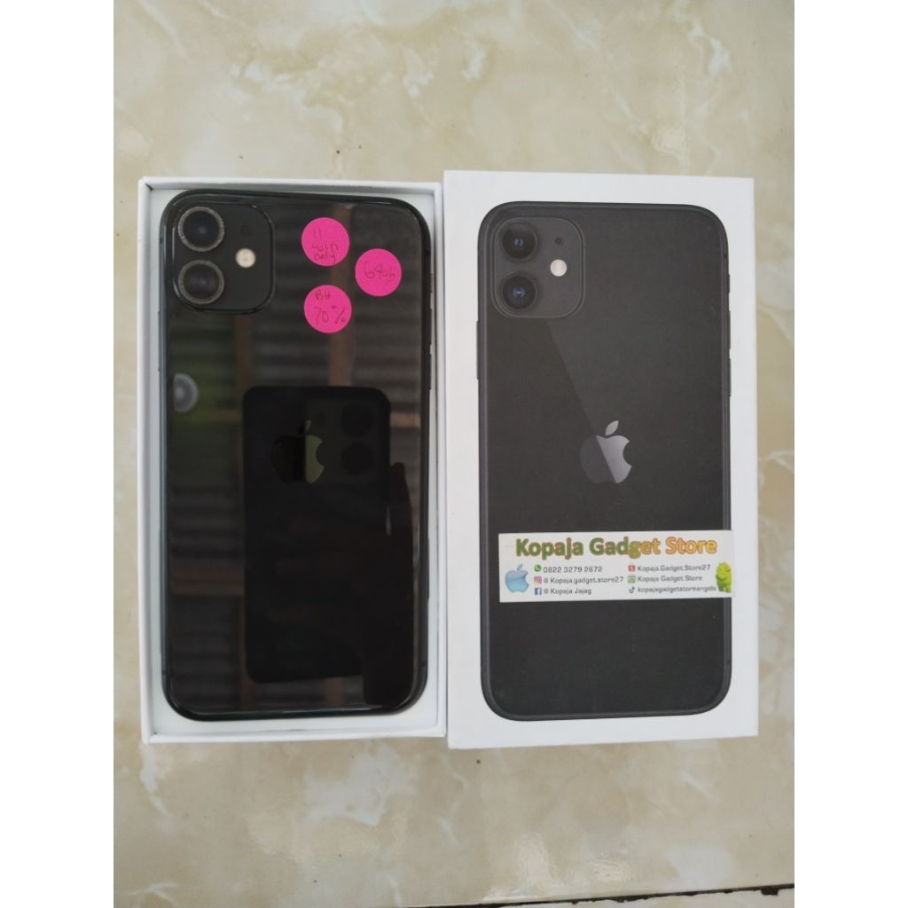 iPhone 11 64gb BH 70% Wifi Only second fullset