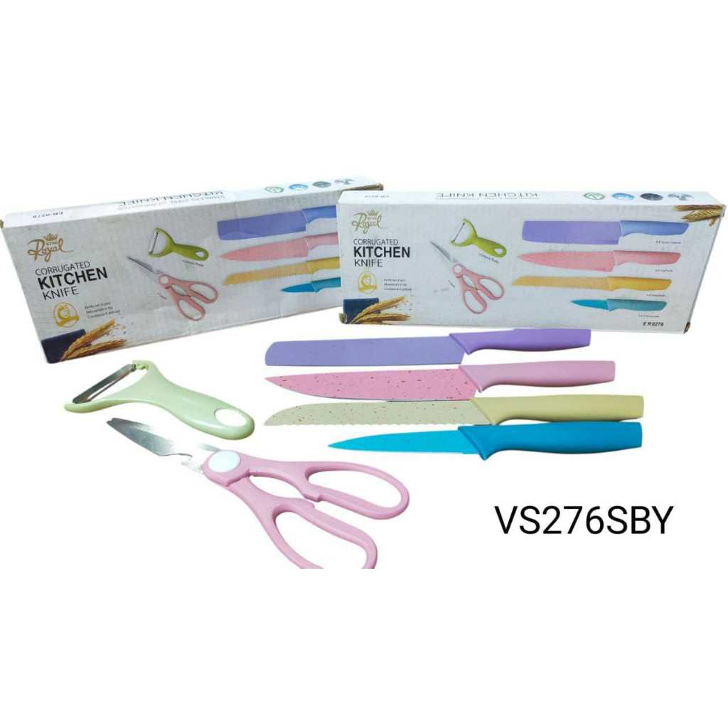 PISAU SET 6IN1 PISAUR SET DAPUR JERAMI / PISAU SET JERAMI