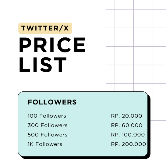 FOLLOWERS TWITTER PERMANEN DAN BERGARANSI