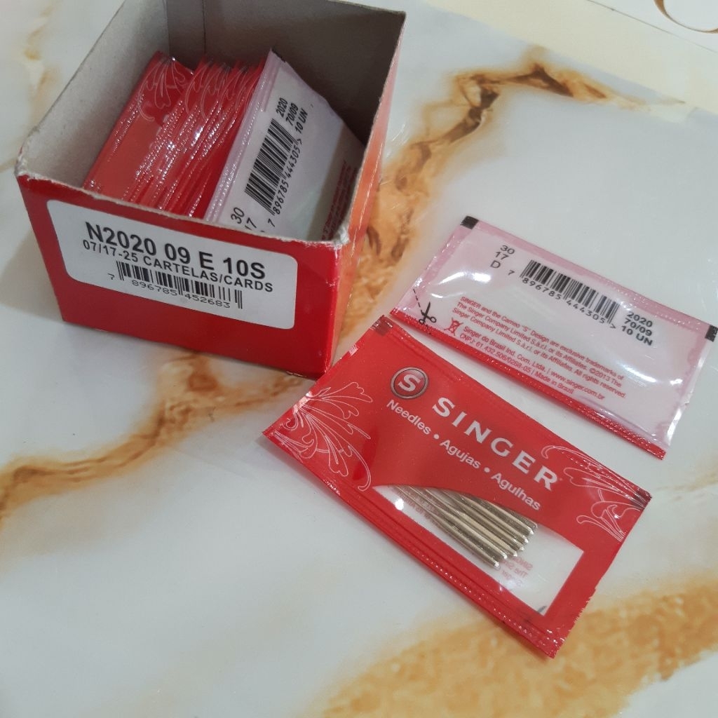 Jarum Singer (Harga Per Bungkus) Mesin Jahit Butterfly Singer Hitam Mesin Jahit Portable