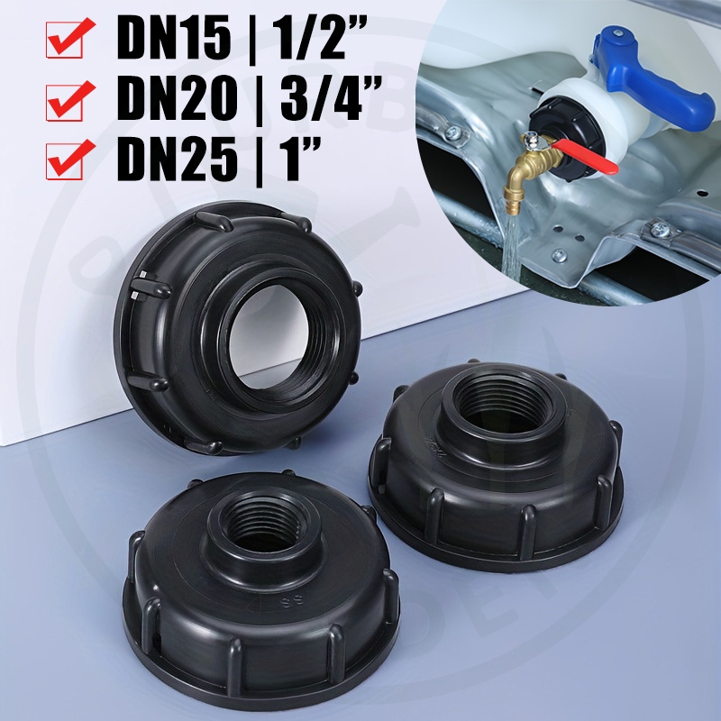 Tutup Kran Ibc 1/2" 3/4" 1" / Adaptor Kran Ibc / Sambungan Kran Tangki Ibc Ke Drat Luar / Tutup Kera