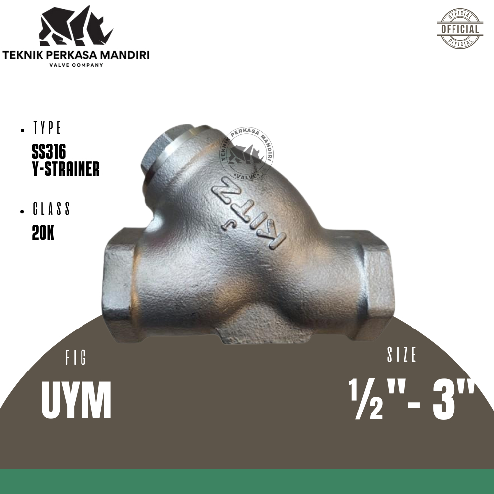 Y STRAINER KITZ SS304 2” INCH DRAT 20K ORIGINAL