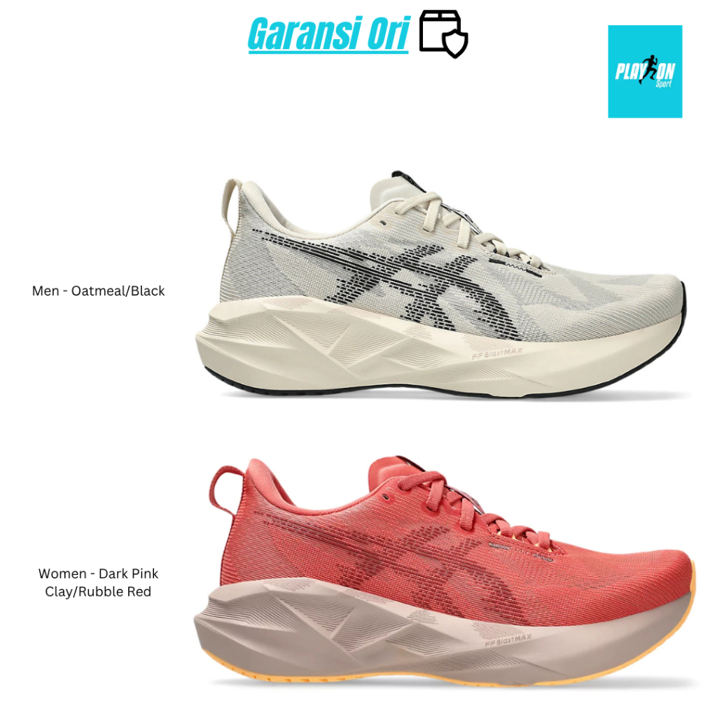 SEPATU RUNNING LARI ASICS NOVABLAST 5 MEN / WOMEN - 100% ORIGINAL GARANSI UANG KEMBALI