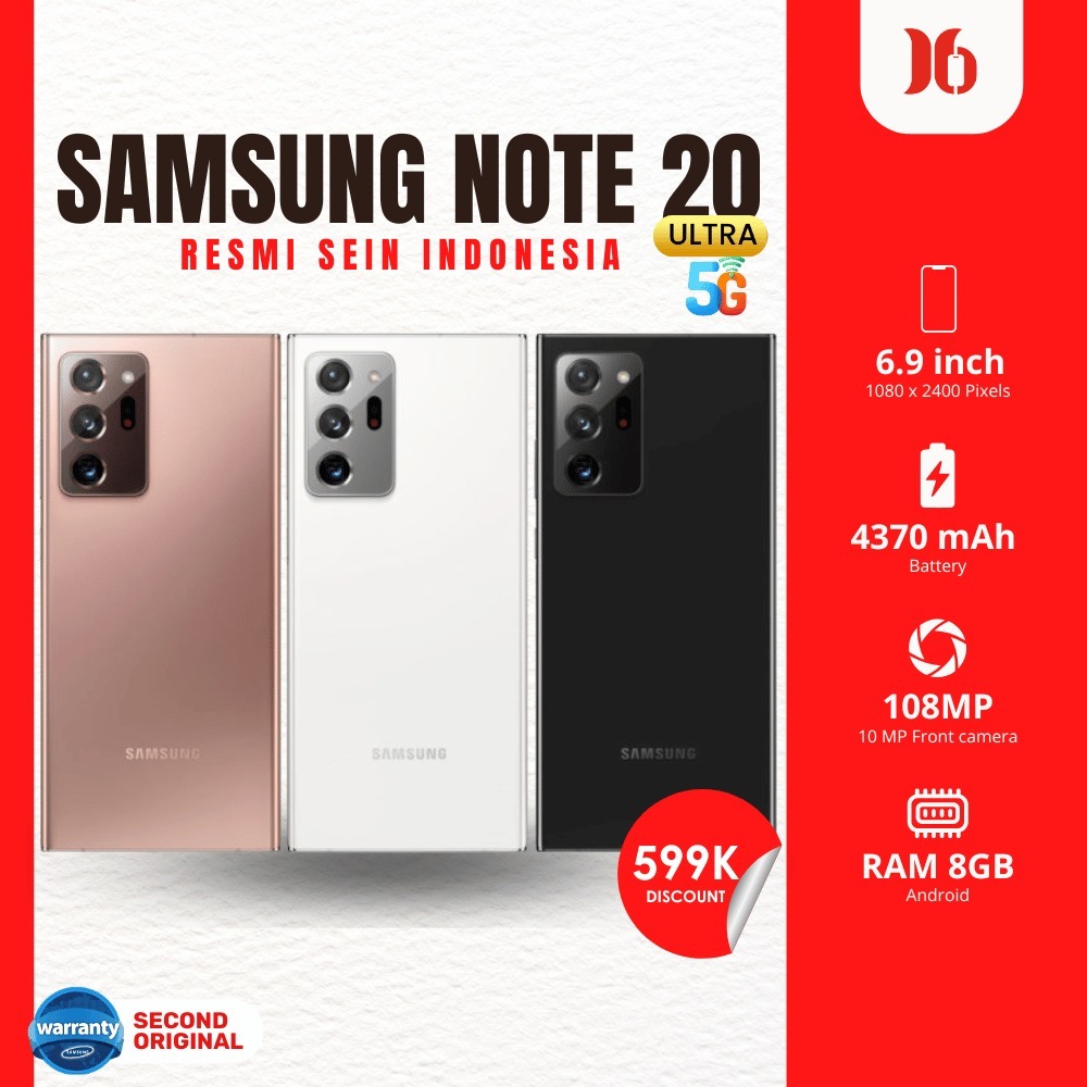 SEIN SAMSUNG Galaxy Note 20 | ULTRA 8/256 / 8/512 - Bekas Resmi - MG