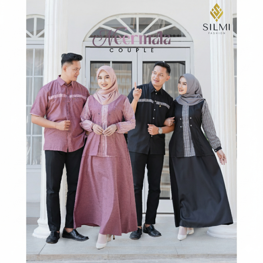 Neermala Couple - Baju Kondangan Pasangan - Gamis Couple Pasangan