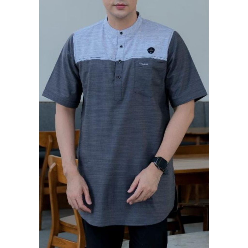 KOKO KURTA GAMIS BAJU KEMEJA KOMBINASI COUPLE DEWASA REMAJA  ILNAAF PENDEK CASANOVA