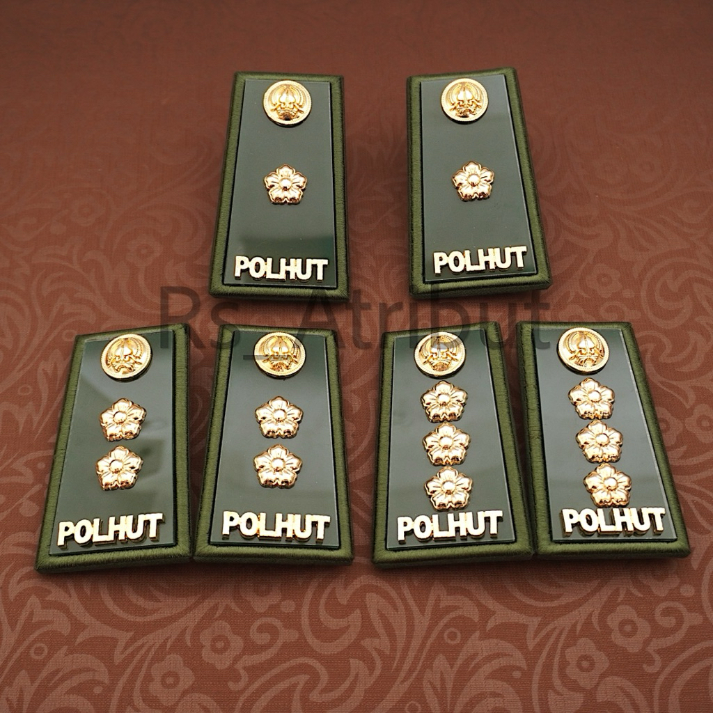 Pangkat Polhut 3D / Pangkat 4A / Pangkat 4B Polisi Kehutanan Premium