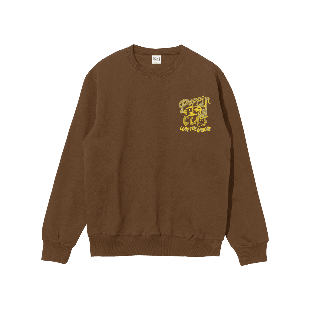 Public Culture - Loop The Groove Sweater - Dark Brown