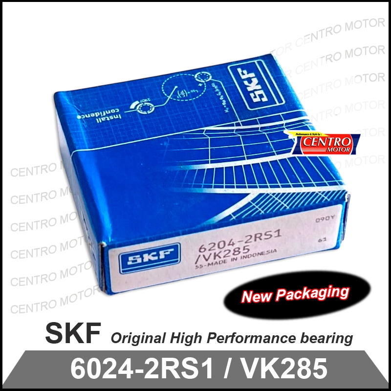 LAKER 6204 2RS merk SKF GENIO.Cocok untuk As Puly Beat,Vario 110 125 150,Nmax,Aerox